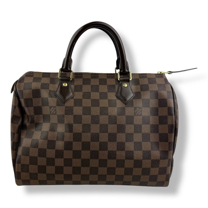 Louis Vuitton Speedy 30 Brown Damier Ebene Handbag - Lux Central