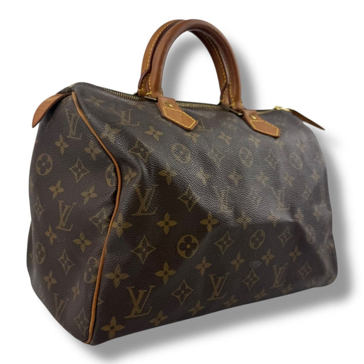 Louis Vuitton Speedy 30 Brown Monogram Handbag - Lux Central