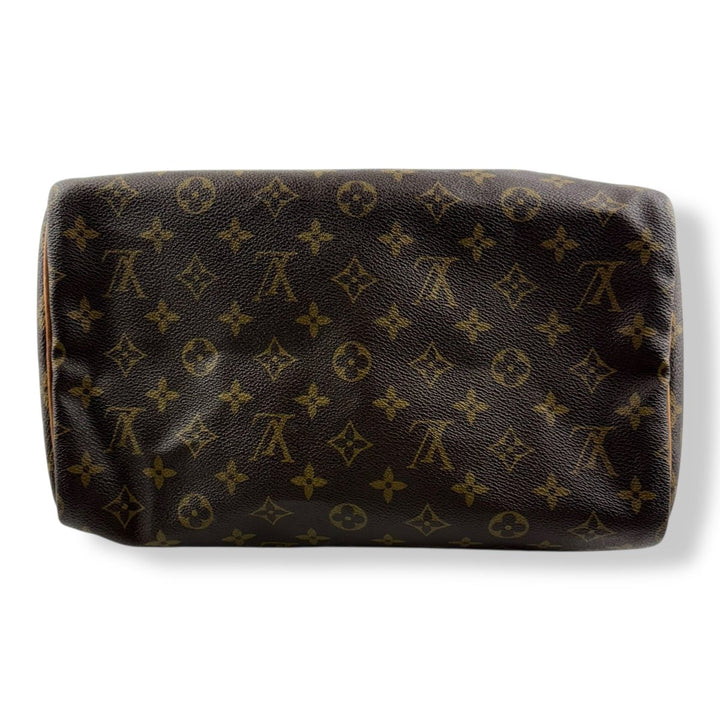 Louis Vuitton Speedy 30 Brown Monogram Handbag - Lux Central