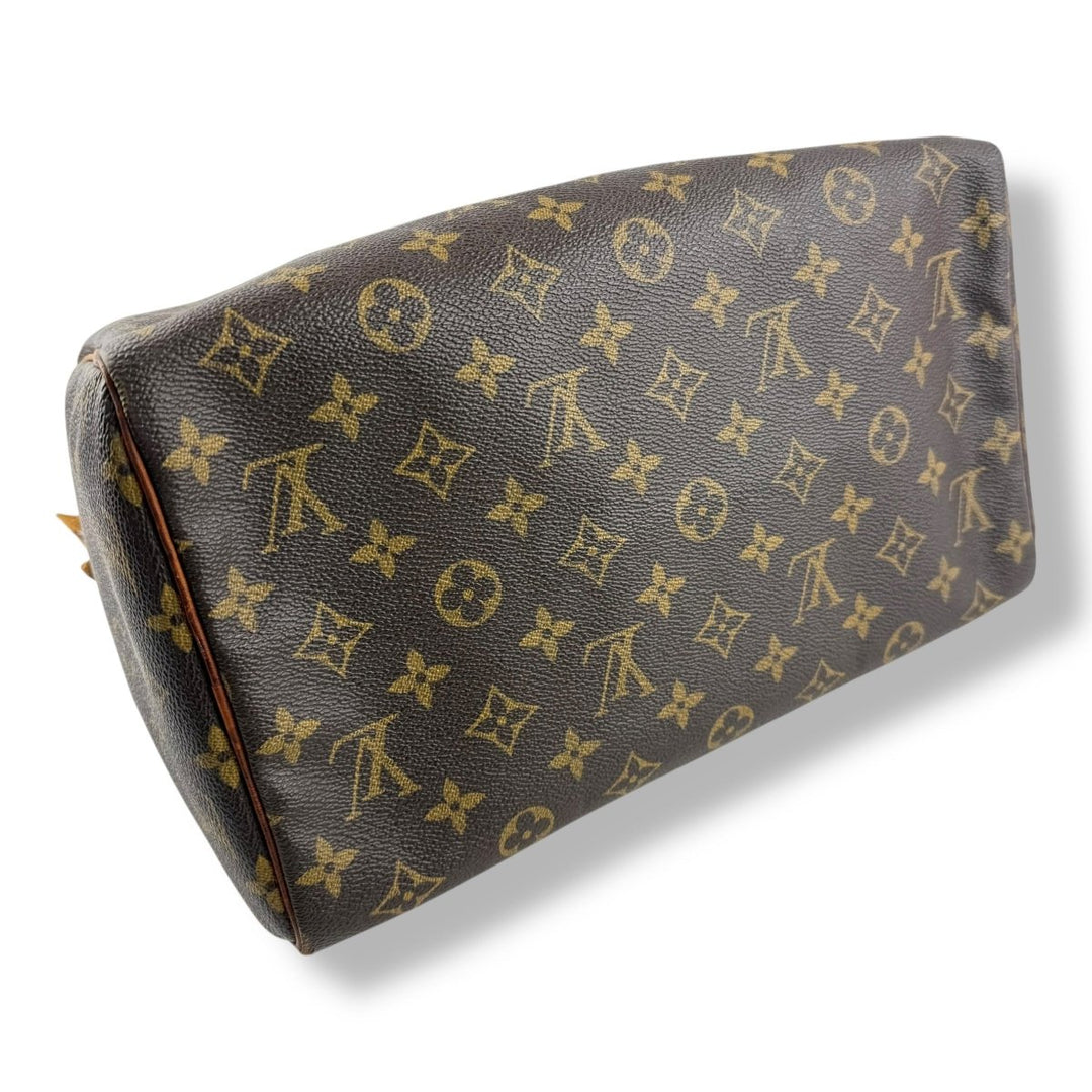 Louis Vuitton Speedy 30 Brown Monogram Handbag - Lux Central
