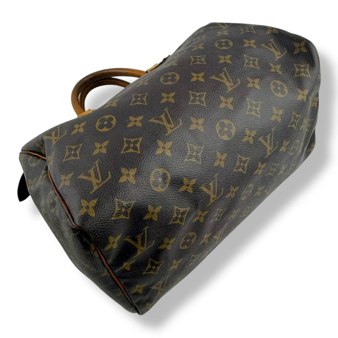 Louis Vuitton Speedy 30 Brown Monogram Handbag - Lux Central