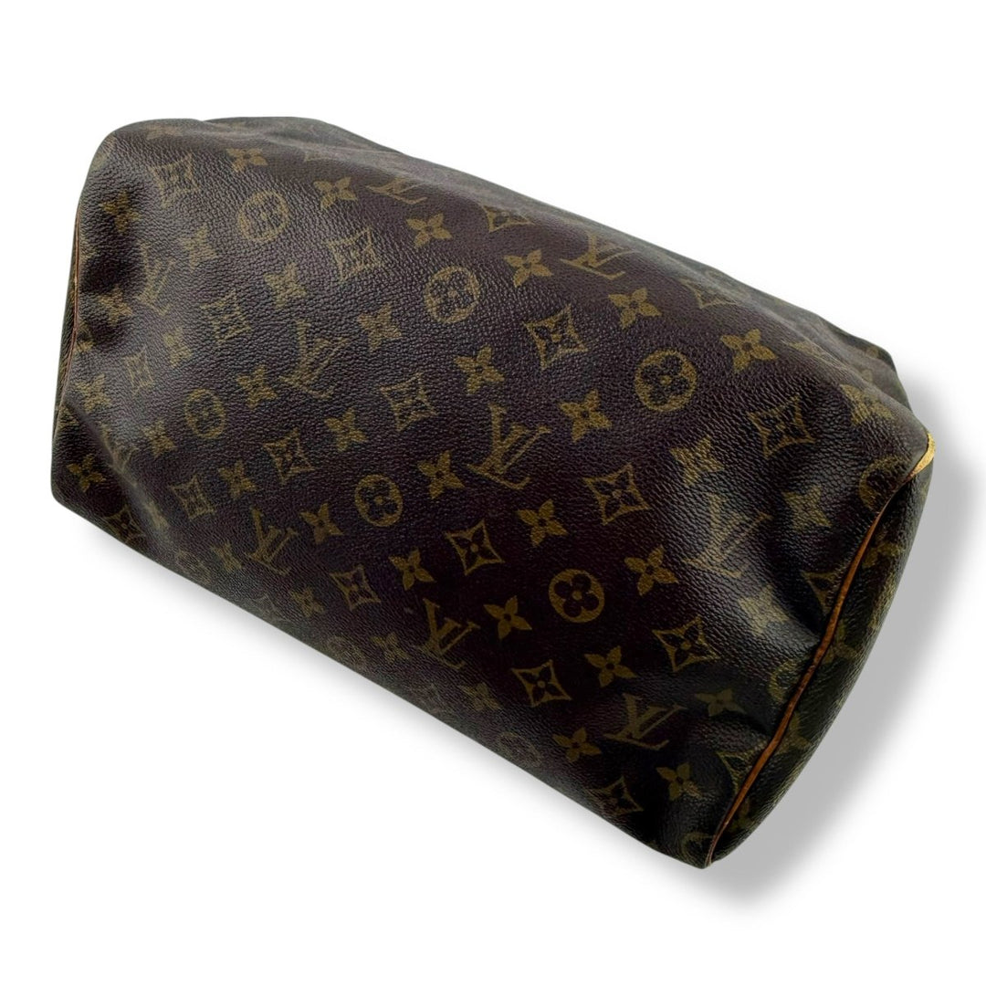 Louis Vuitton Speedy 30 Brown Monogram Handbag - Lux Central