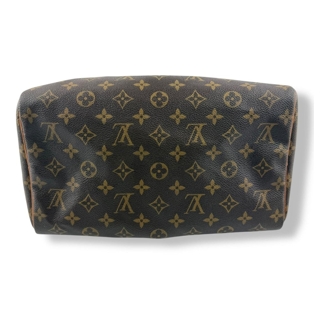 Louis Vuitton Speedy 30 Brown Monogram Handbag - Lux Central