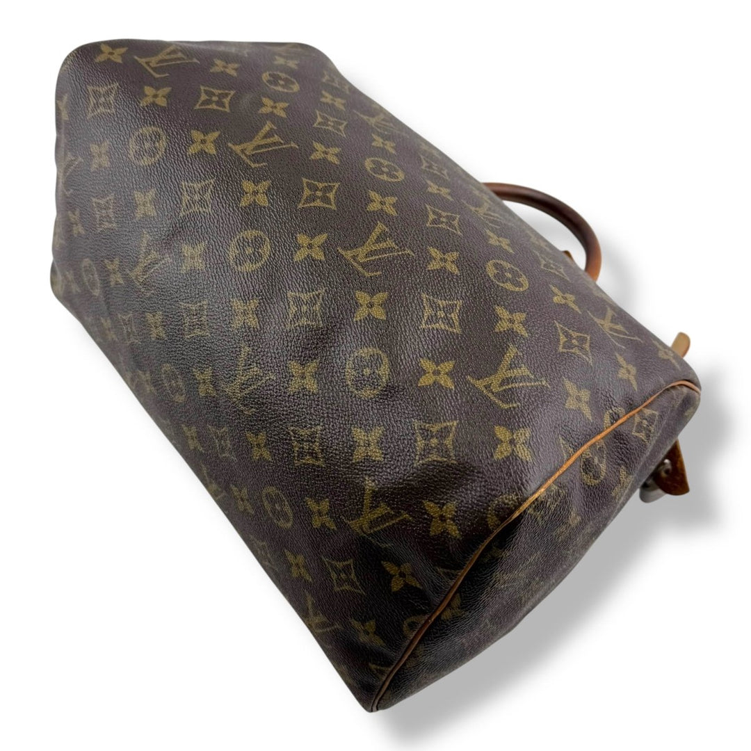 Louis Vuitton Speedy 30 Brown Monogram Handbag - Lux Central