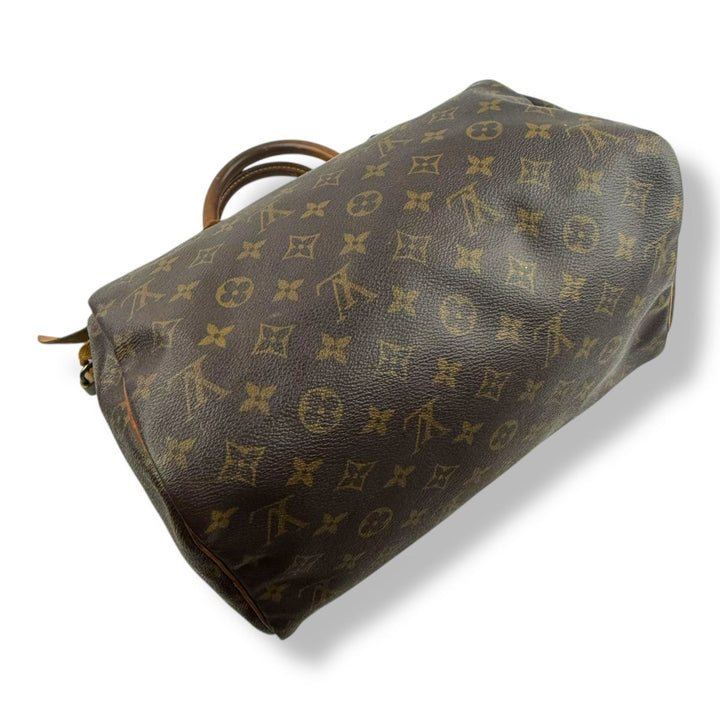 Louis Vuitton Speedy 30 Brown Monogram Handbag - Lux Central