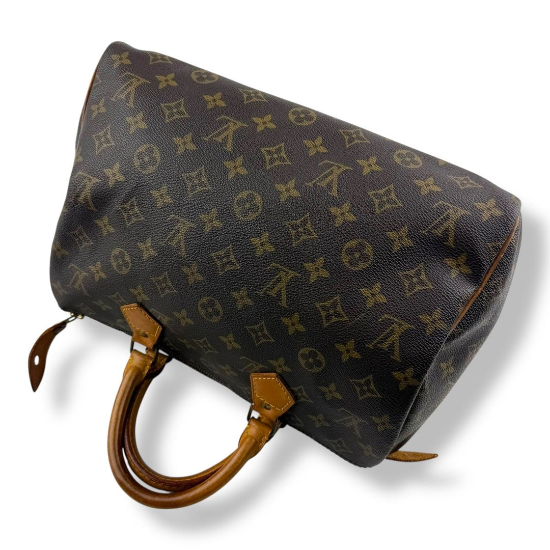 Louis Vuitton Speedy 30 Brown Monogram Handbag - Lux Central