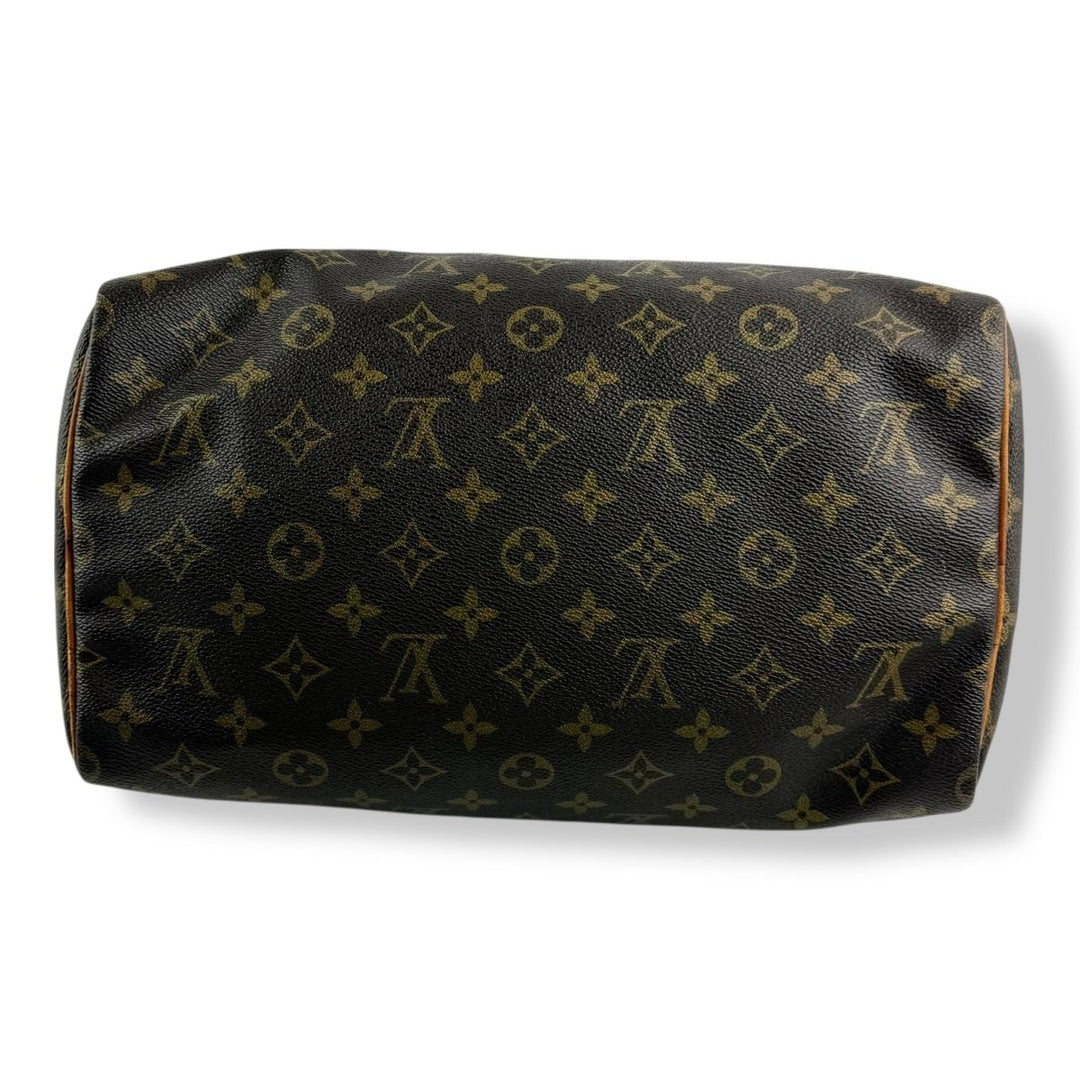 Louis Vuitton Speedy 30 Brown Monogram Handbag - Lux Central