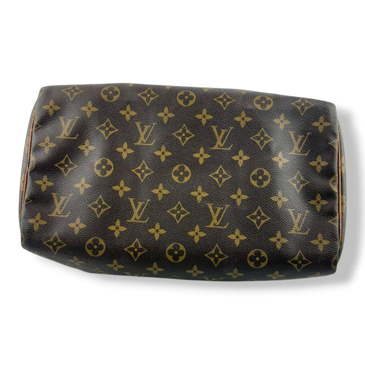Louis Vuitton Speedy 30 Brown Monogram Handbag - Lux Central