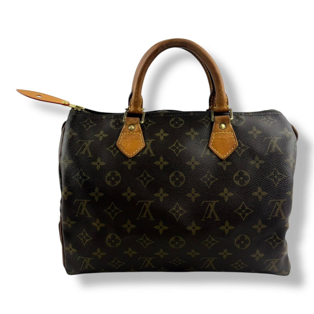 Louis Vuitton Speedy 30 Brown Monogram Handbag - Lux Central