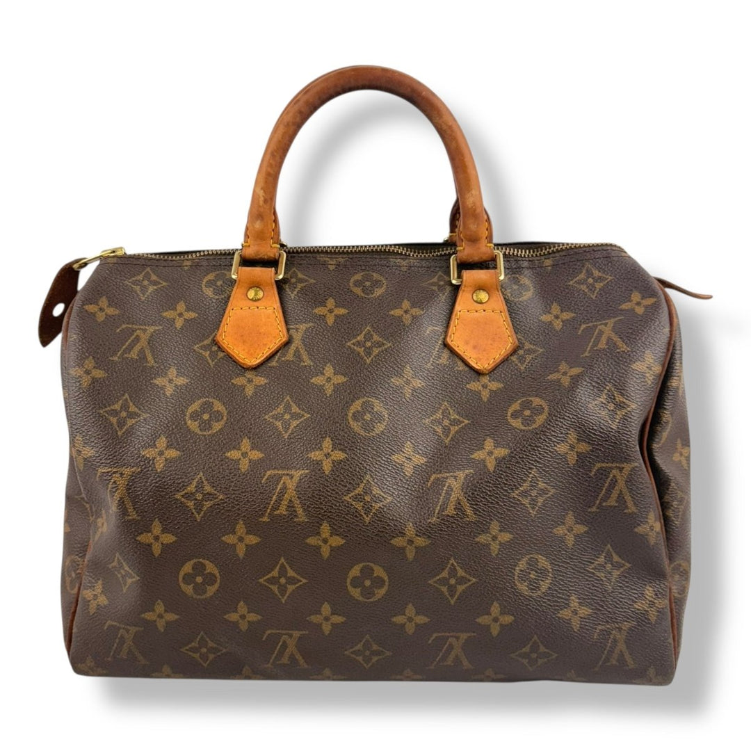 Louis Vuitton Speedy 30 Brown Monogram Handbag - Lux Central