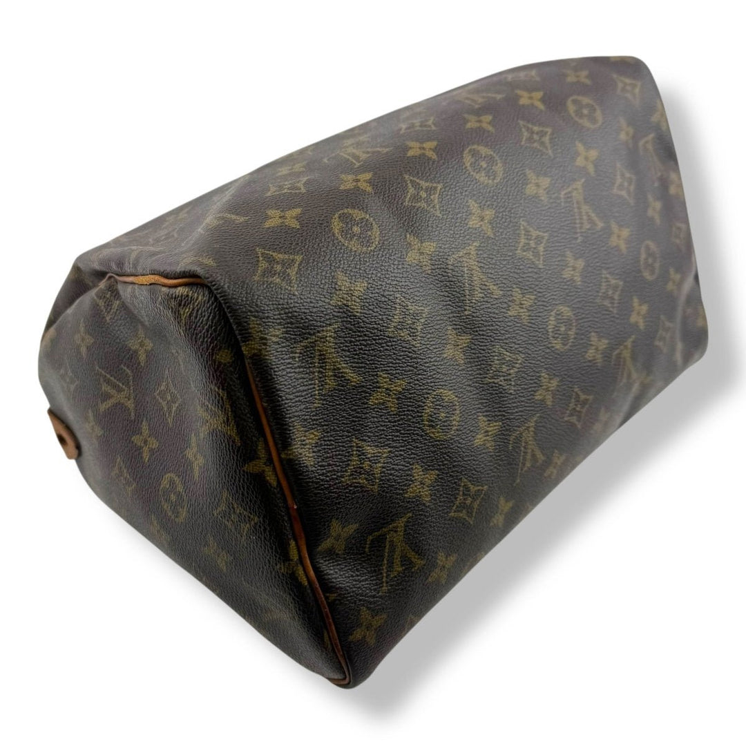 Louis Vuitton Speedy 30 Brown Monogram Handbag - Lux Central