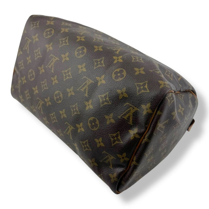 Louis Vuitton Speedy 30 Brown Monogram Handbag - Lux Central