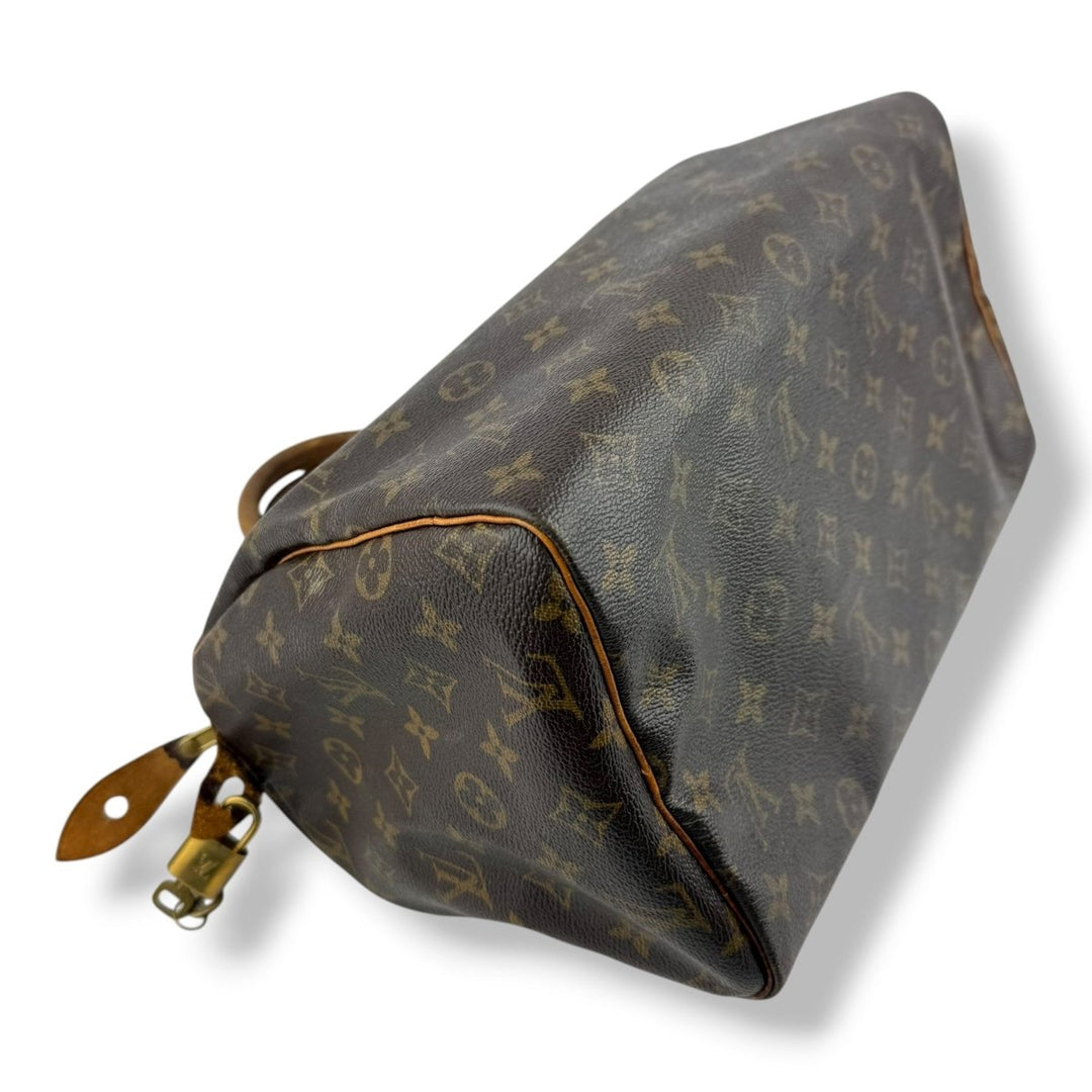 Louis Vuitton Speedy 30 Brown Monogram Handbag - Lux Central