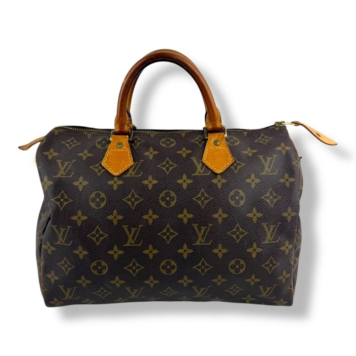 Louis Vuitton Speedy 30 Brown Monogram Handbag - Lux Central