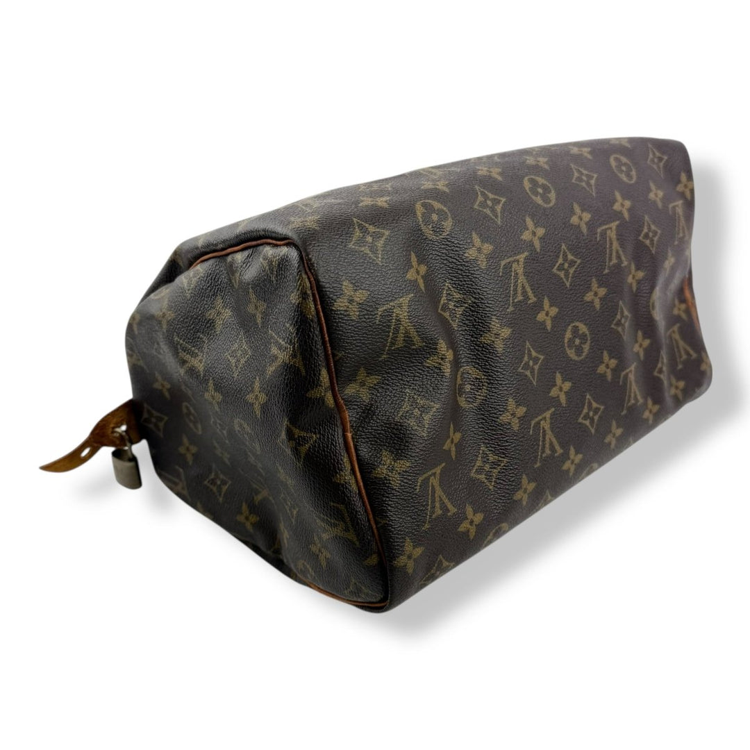 Louis Vuitton Speedy 30 Brown Monogram Handbag - Lux Central