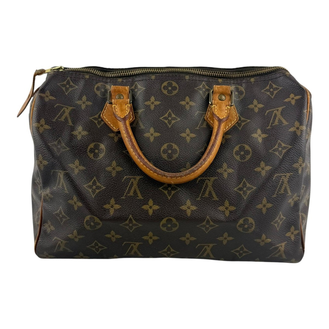 Louis Vuitton Speedy 30 Brown Monogram Handbag - Lux Central