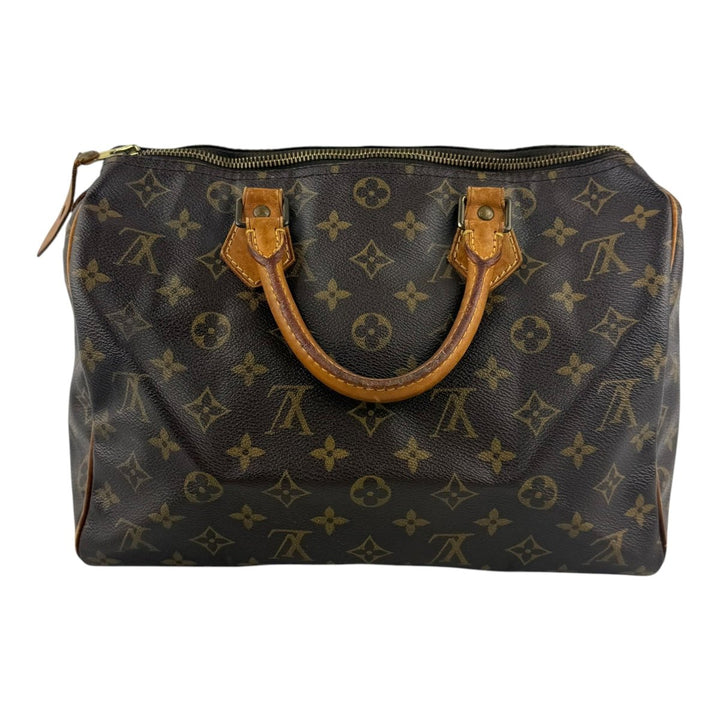 Louis Vuitton Speedy 30 Brown Monogram Handbag - Lux Central