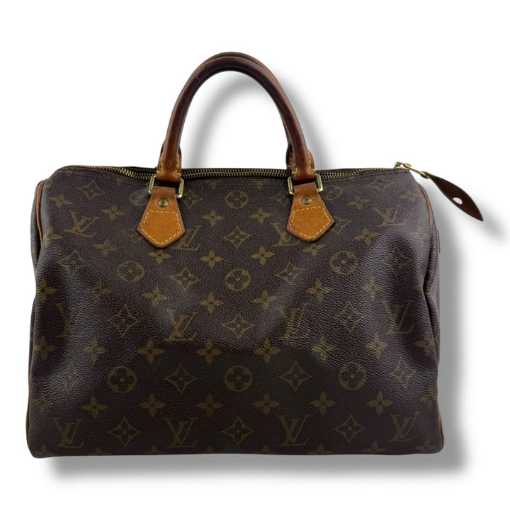 Louis Vuitton Speedy 30 Brown Monogram Handbag - Lux Central