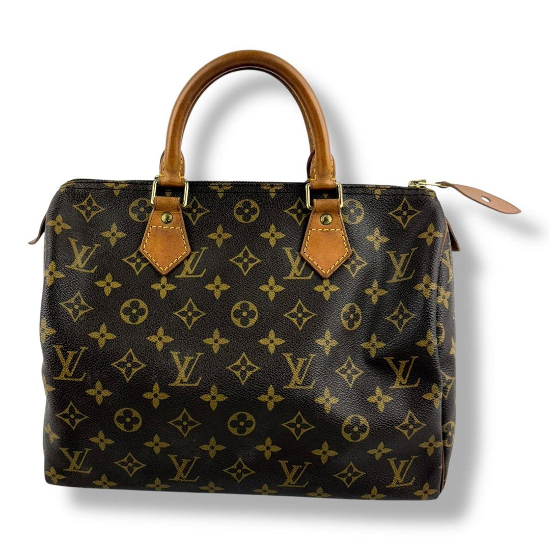 Louis Vuitton Speedy 30 Brown Monogram Handbag - Lux Central