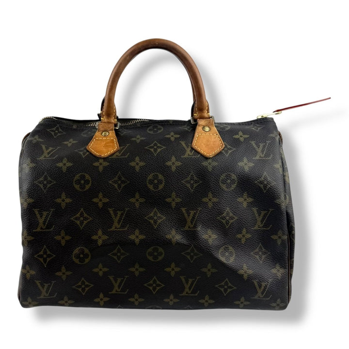 Louis Vuitton Speedy 30 Brown Monogram Handbag - Lux Central