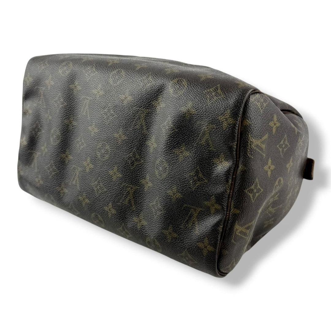 Louis Vuitton Speedy 30 Brown Monogram Handbag - Lux Central