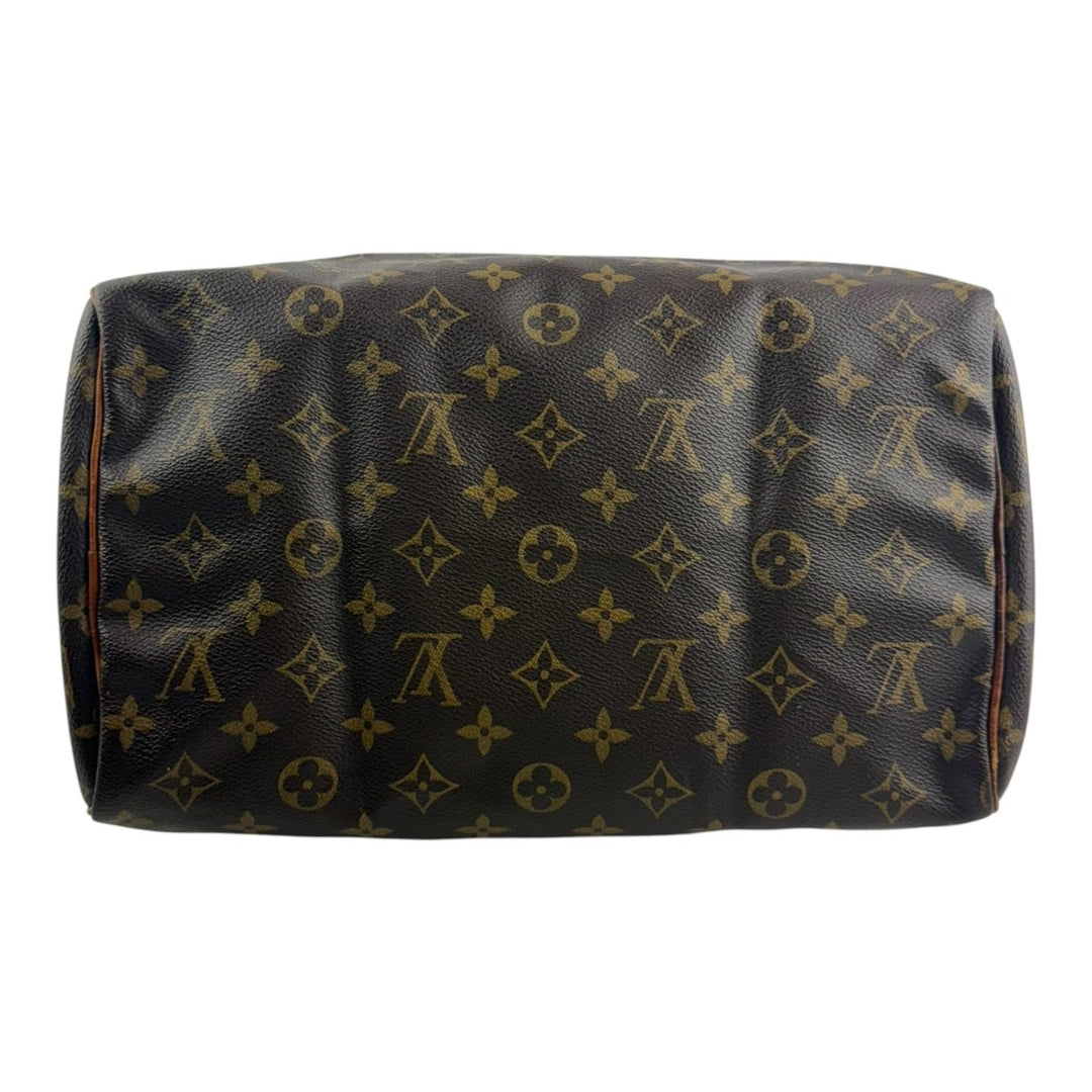 Louis Vuitton Speedy 30 Brown Monogram Handbag - Lux Central
