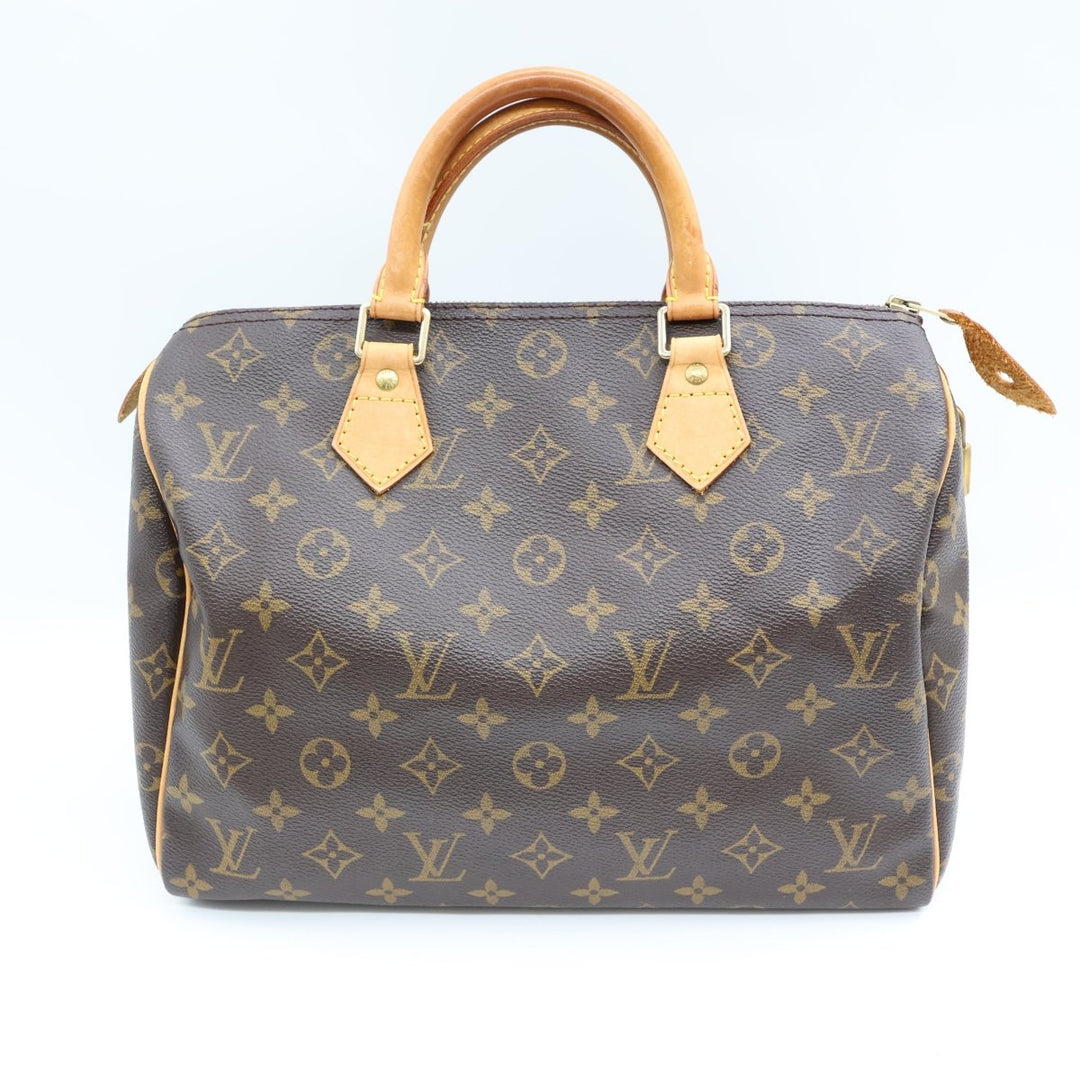 Louis Vuitton Speedy 30 Brown Monogram Handbag - Lux Central