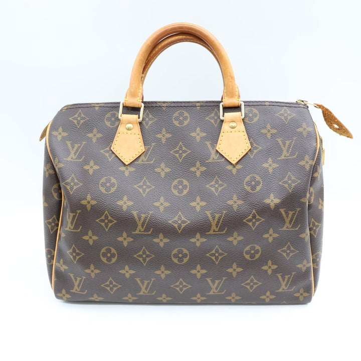 Louis Vuitton Speedy 30 Brown Monogram Handbag - Lux Central