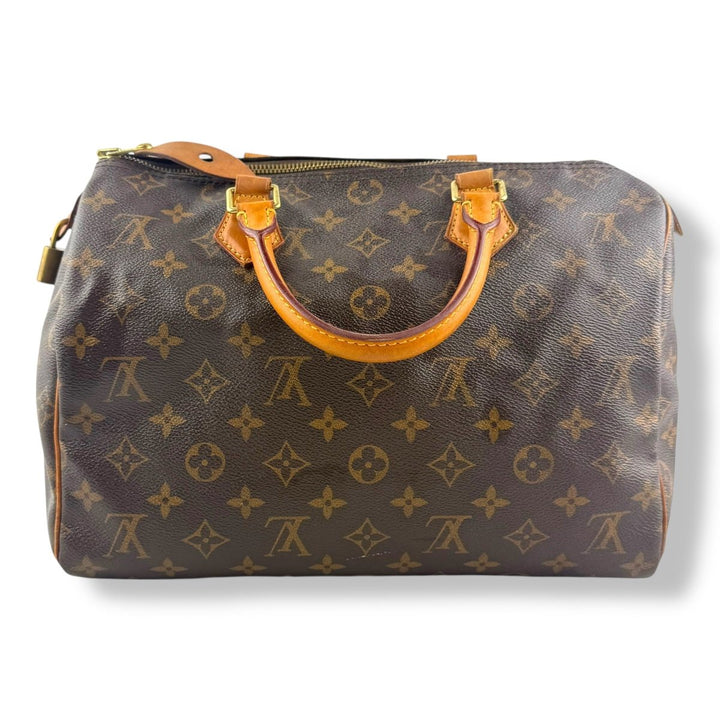 Louis Vuitton Speedy 30 Brown Monogram Handbag - Lux Central