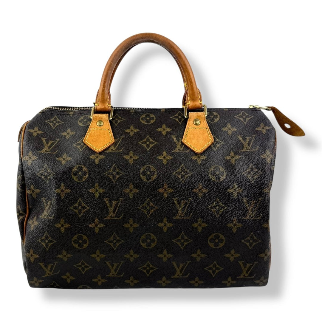 Louis Vuitton Speedy 30 Brown Monogram Handbag - Lux Central