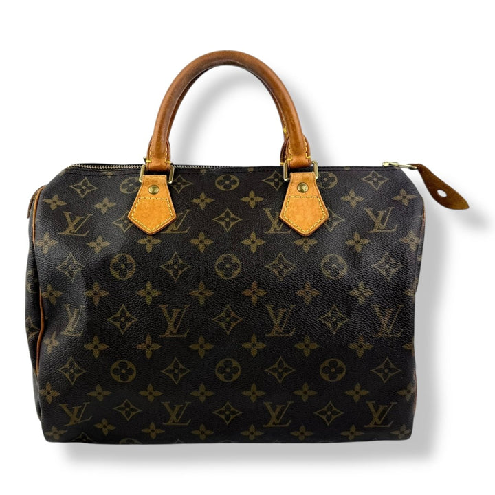 Louis Vuitton Speedy 30 Brown Monogram Handbag - Lux Central