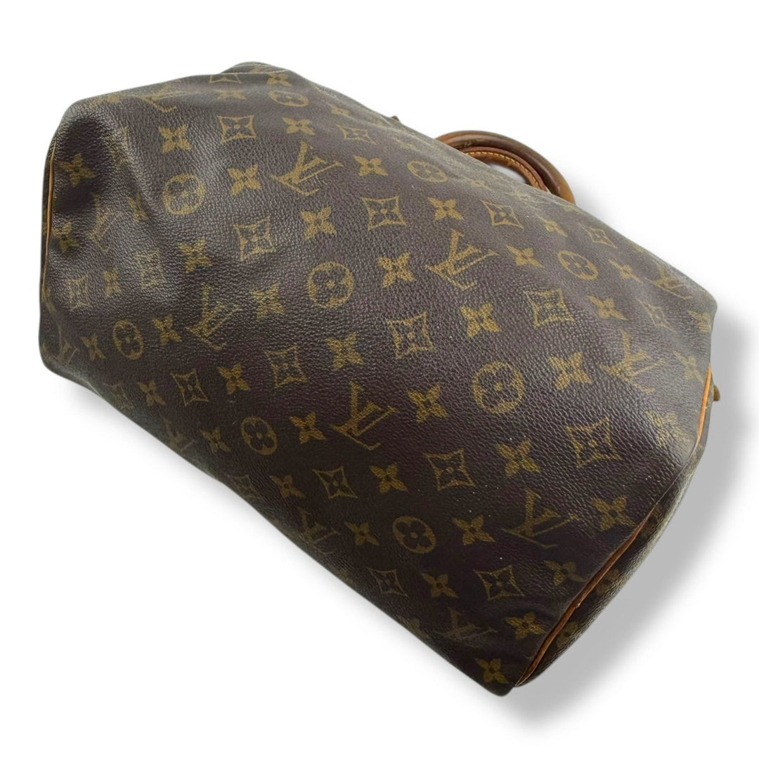 Louis Vuitton Speedy 30 Brown Monogram Handbag - Lux Central