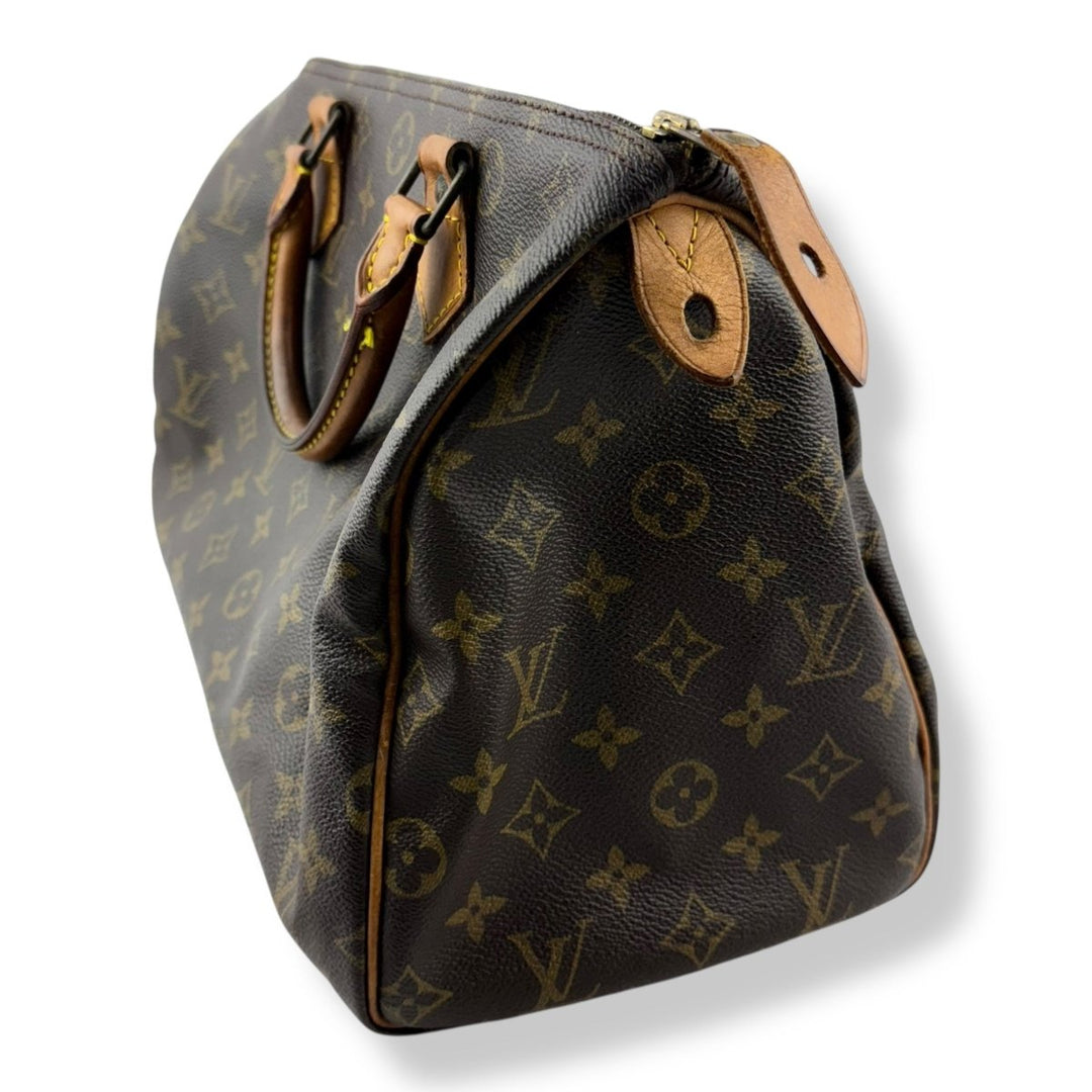 Louis Vuitton Speedy 30 Brown Monogram Handbag - Lux Central