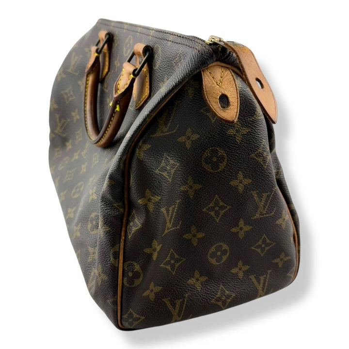 Louis Vuitton Speedy 30 Brown Monogram Handbag - Lux Central