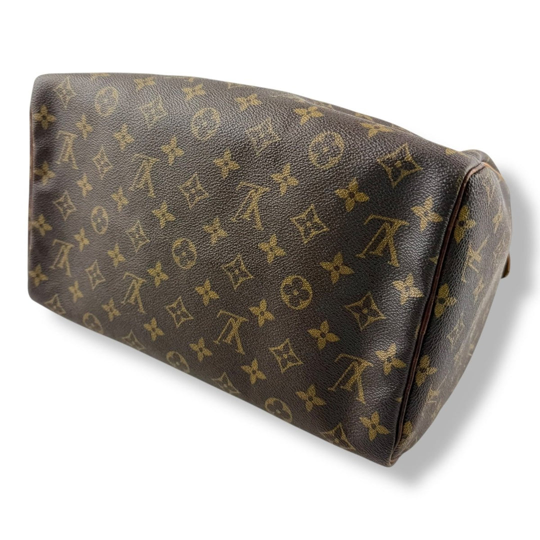 Louis Vuitton Speedy 30 Brown Monogram Handbag - Lux Central