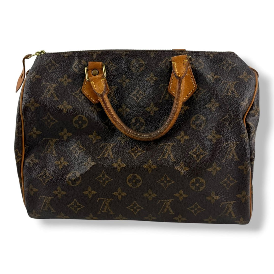 Louis Vuitton Speedy 30 Brown Monogram Handbag - Lux Central