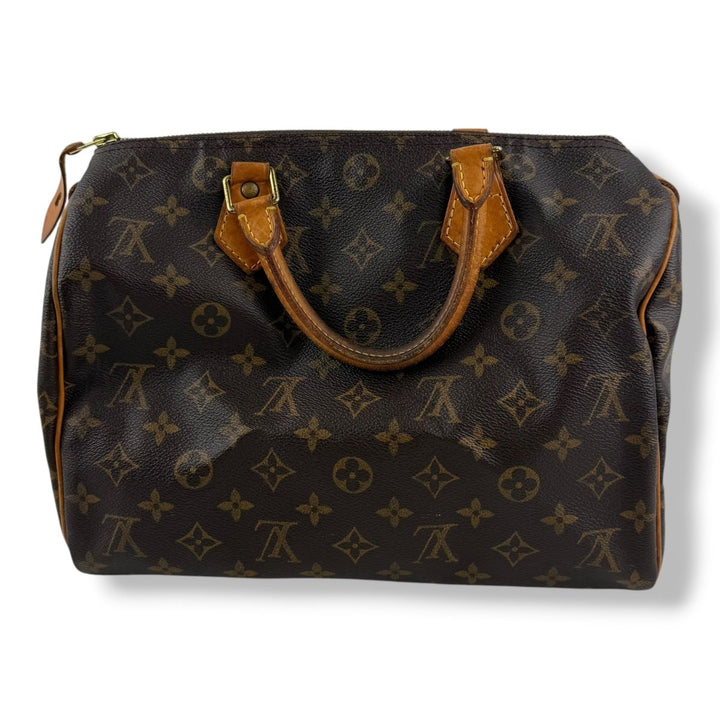 Louis Vuitton Speedy 30 Brown Monogram Handbag - Lux Central