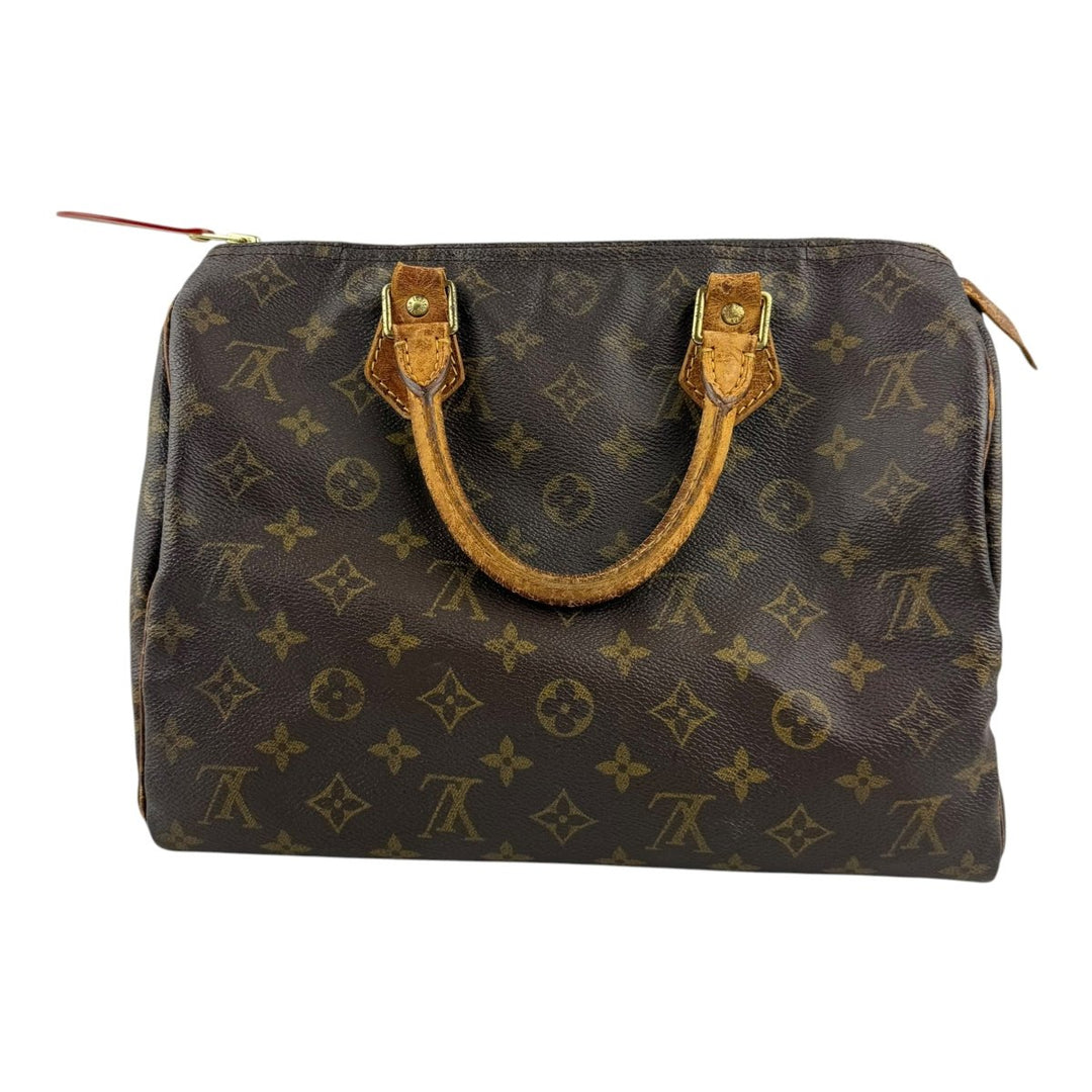 Louis Vuitton Speedy 30 Brown Monogram Handbag - Lux Central