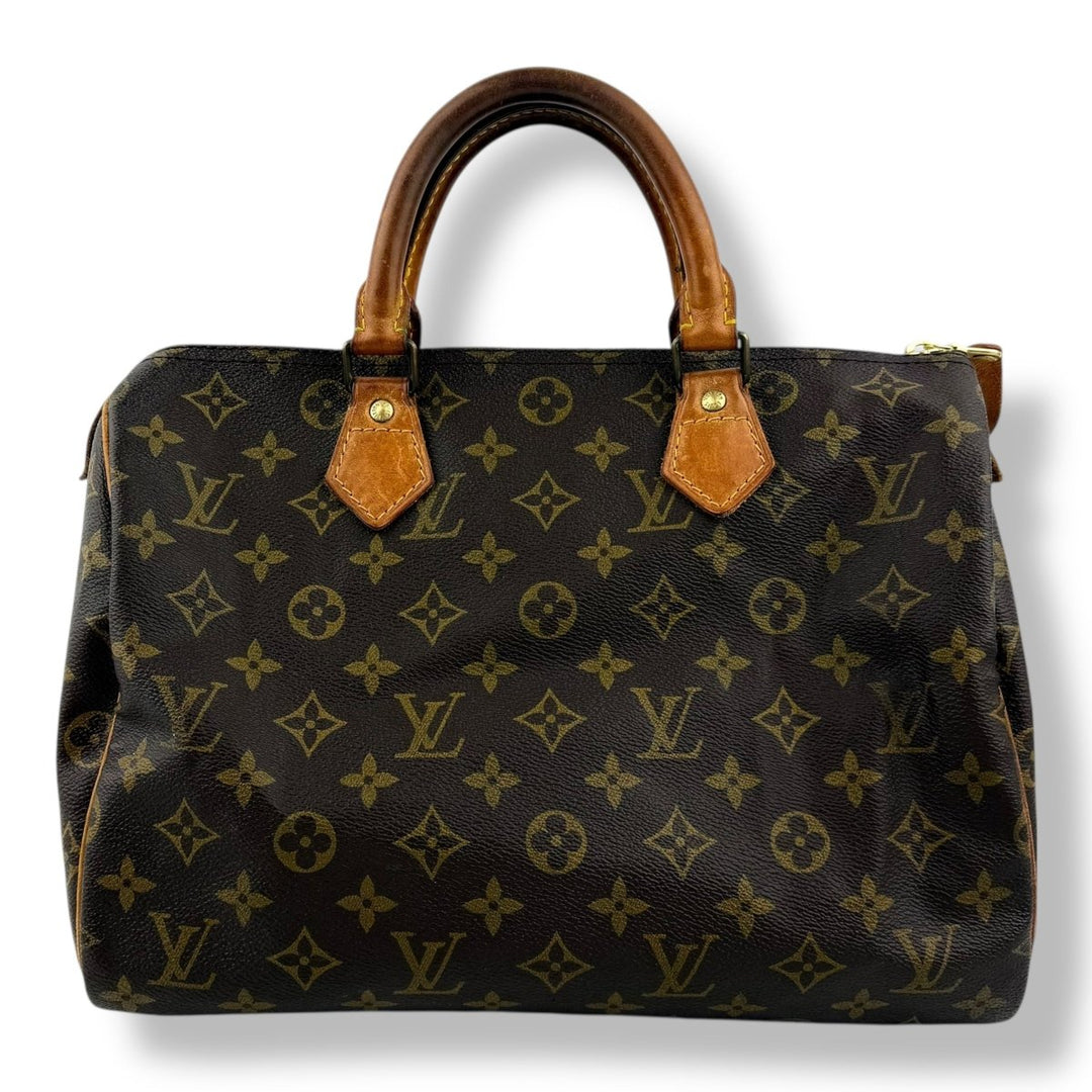 Louis Vuitton Speedy 30 Brown Monogram Handbag - Lux Central