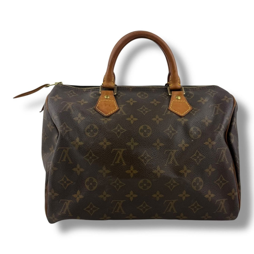 Louis Vuitton Speedy 30 Brown Monogram Handbag - Lux Central