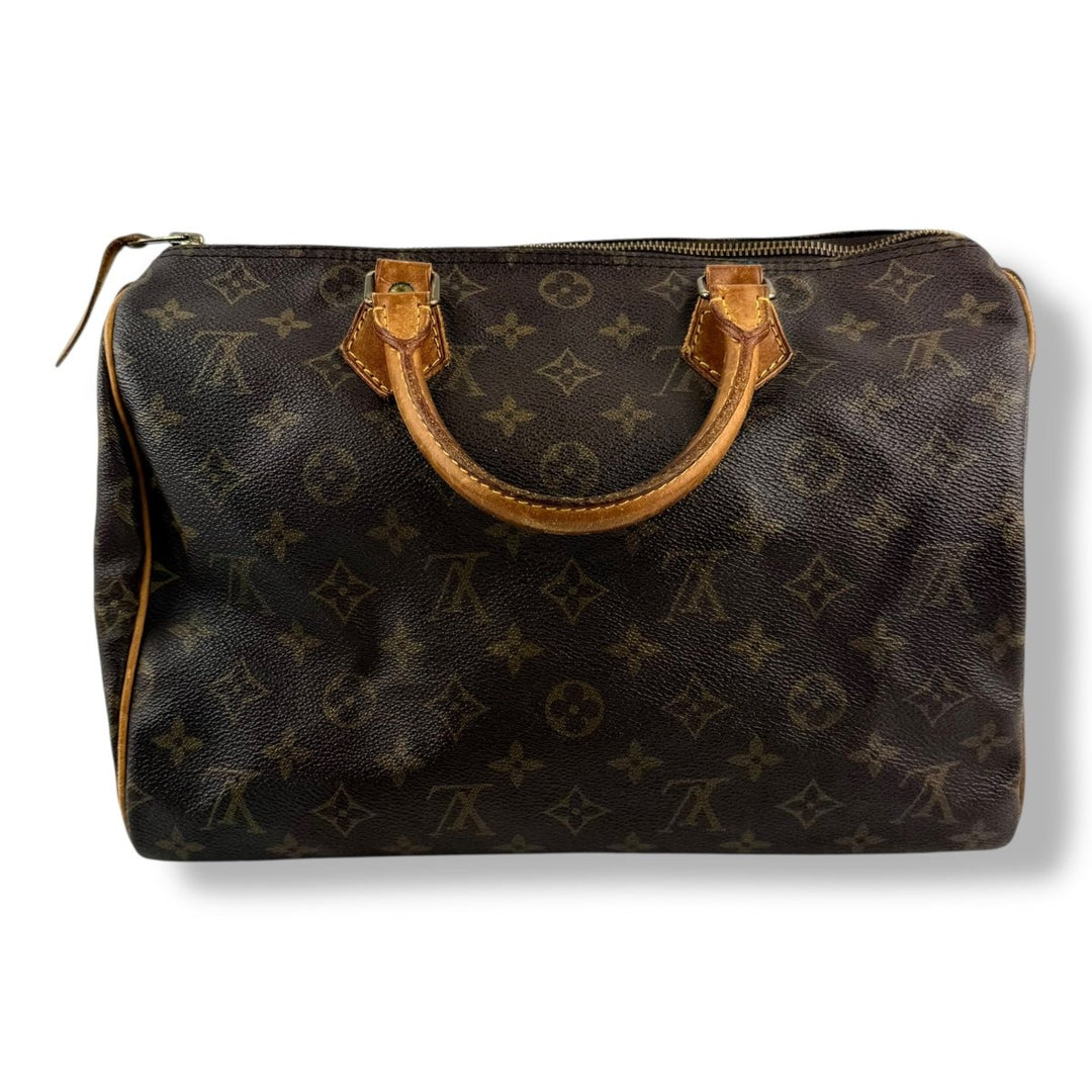 Louis Vuitton Speedy 30 Brown Monogram Handbag - Lux Central