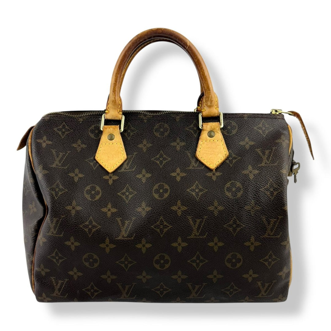 Louis Vuitton Speedy 30 Brown Monogram Handbag - Lux Central