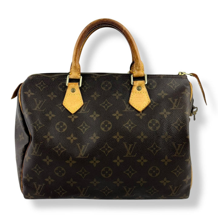 Louis Vuitton Speedy 30 Brown Monogram Handbag - Lux Central