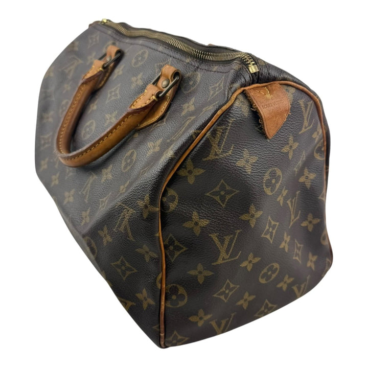 Louis Vuitton Speedy 30 Brown Monogram Handbag - Lux Central