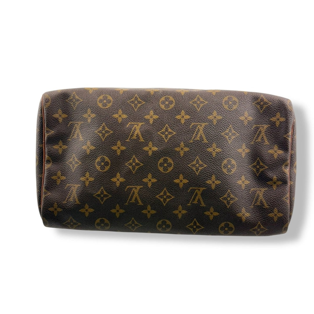 Louis Vuitton Speedy 30 Brown Monogram Handbag - Lux Central
