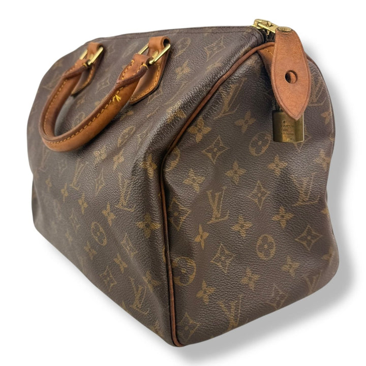 Louis Vuitton Speedy 30 Brown Monogram Handbag - Lux Central