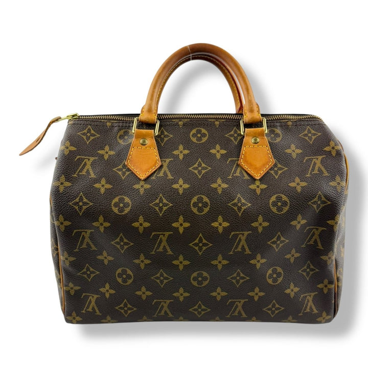 Louis Vuitton Speedy 30 Brown Monogram Handbag - Lux Central