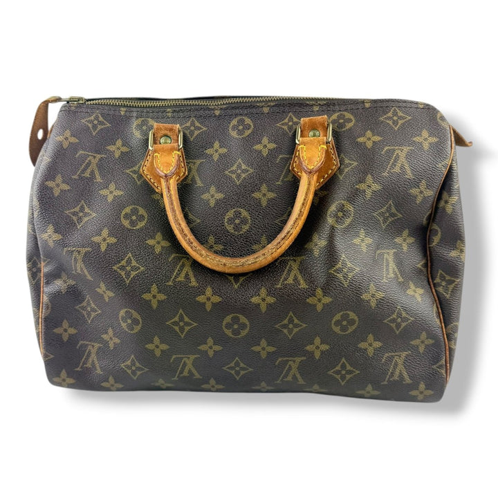 Louis Vuitton Speedy 30 Brown Monogram Handbag - Lux Central