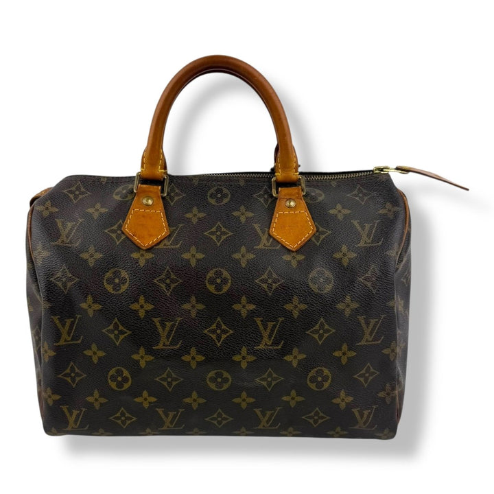 Louis Vuitton Speedy 30 Brown Monogram Handbag - Lux Central