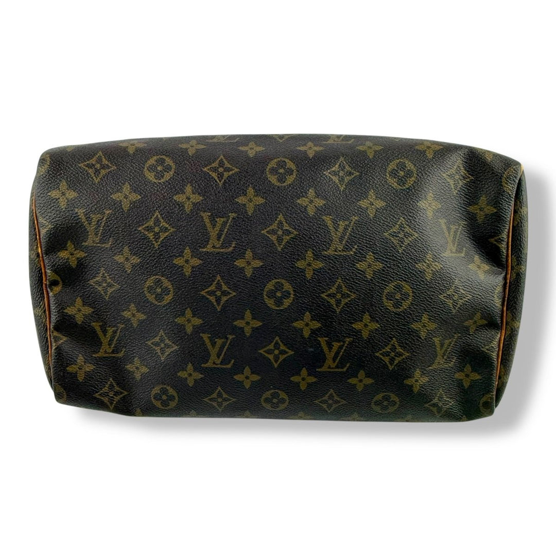 Louis Vuitton Speedy 30 Brown Monogram Handbag - Lux Central